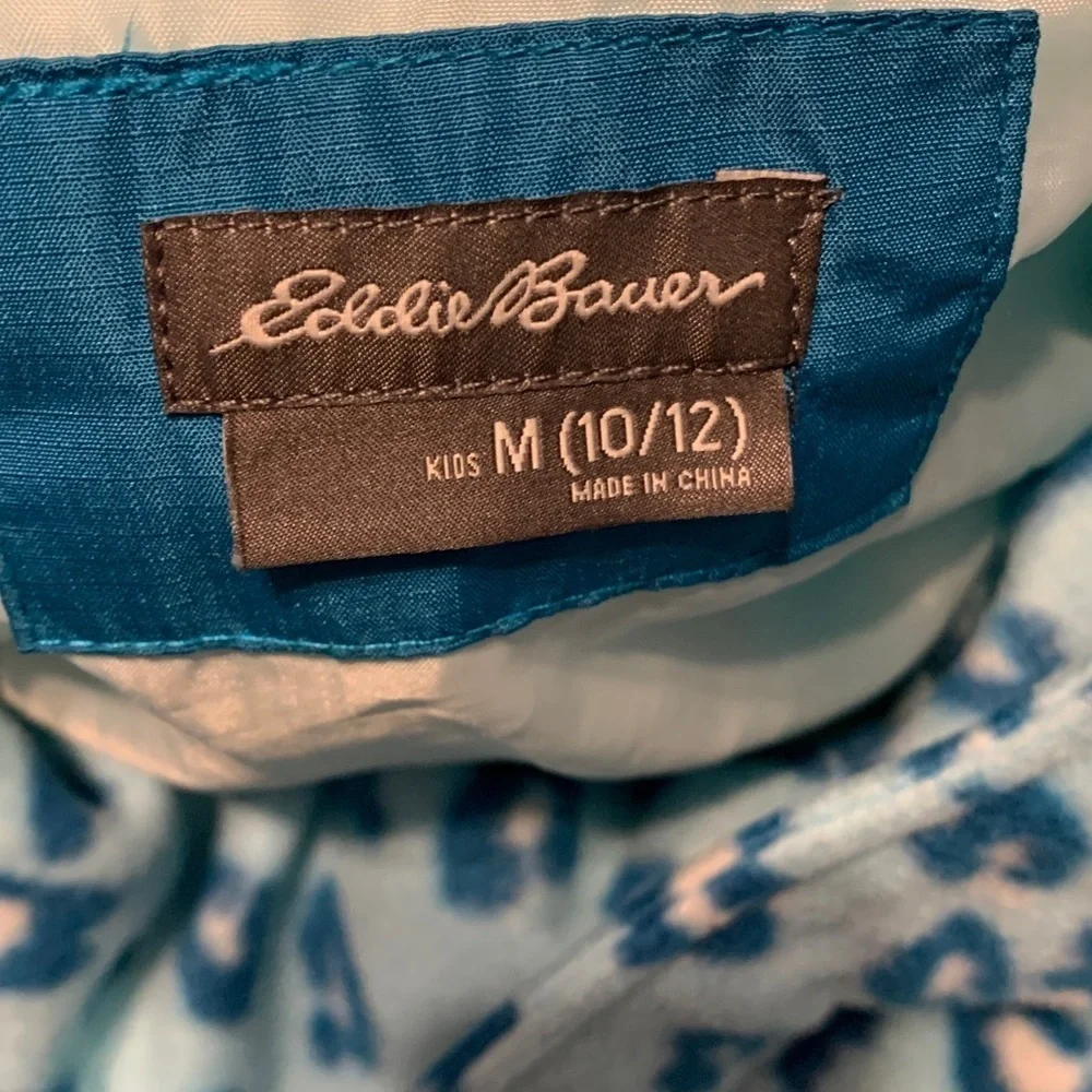 Eddie Bauer GIRLS LONE PEAK 3-IN-1 JACKET size med 10/12 paradise blue
